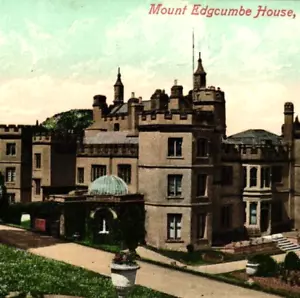 Cartolina Inghilterra, Plymouth, Mount Edgcumbe House, divisa, non spedita - Foto 1 di 3