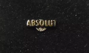 Absolut Vodka Pinback - pequeño 7/16" con cierre - acabado plateado - Imagen 1 de 4