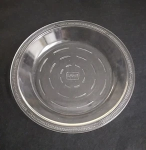 Antique Glasbake 9” Pie Plate May 27, 1919 Patented Vintage Pattern Rim #244  - Picture 1 of 5