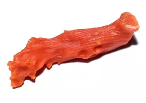 Unbehandelt Natürlich Rot Italienische Koralle Agl Zertifiziert 23 X 6 MM AAA+ - Picture 1 of 6