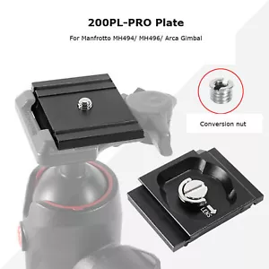 Pieza de repuesto de placa 200PL-PRO para cardán Manfrotto MH494/ MH496/Arca - Imagen 1 de 7