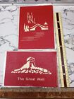 Laser cut origami Pop Up Card "Great wall/japan" 2 piece lot. One of each card.