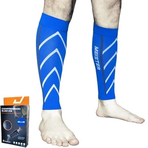 MEISTER COMPRESSION SLEEVES PAIR Running Calf Leg Shin Splints CrossFit S/M/L/XL - Picture 1 of 17