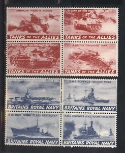 Great Britain Mint Royal Navy Patriotic Stamp Blocks - Picture 1 of 1