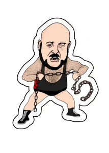 Mad Dog Vachon Retro Wrestling-Legende individueller gestanzter Vinyl-Aufkleber 4 x 2,5 - Bild 1 von 1