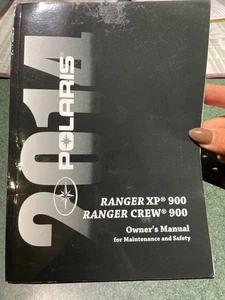 2014 POLARIS RANGER XP 900 CREW OWNERS MANUAL PN: 9924548 REV 01 USED - Picture 1 of 2