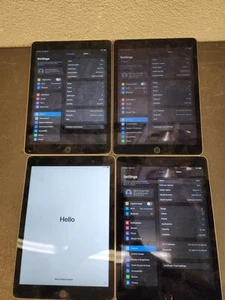 (LOT OF 4) Apple iPad Air Gen 2 (16GB Storage, 15.4.1, 15.5, Model A 1566 ๐๏ธ - Picture 1 of 18