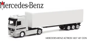 MODELLINO NEW-RAY 1:43 MERCEDES-BENZ ACTROS 1857 CONTAINER - Foto 1 di 1