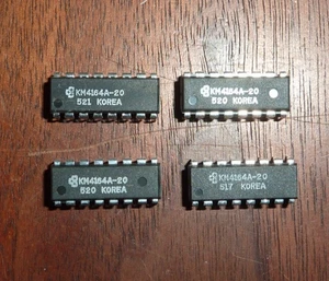 Samsung KM4164A-20 DRAM ~64K x 1 ~16 pines 20 piezas en tubo estático - Imagen 1 de 1