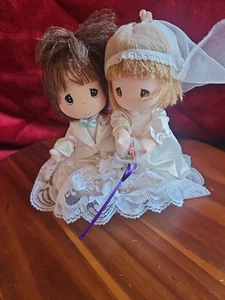 Precious Moments Bride And Groom Plush Figures Amy And Nicky Set Applause HTF - Picture 1 of 6