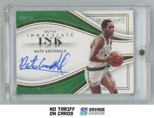 2022-23 Panini Immaculate Collection Ink Auto Nate Archibald /99 #II-NAB Boston - Picture 1 of 3