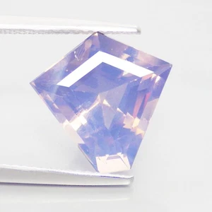 4.47 Cts TOPNOTCH FANCY KITE (12 x 12 mm) NATURAL LAVENDER AMETHYST FROM BOLIVIA - Picture 1 of 7