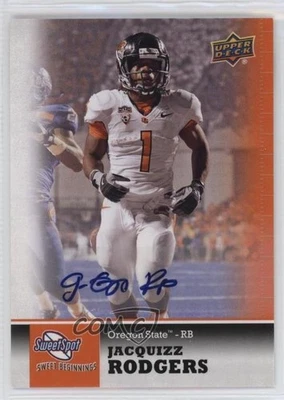 2011 Upper Deck Sweet Spot Beginnings Jacquizz Rodgers #88 Rookie Auto RC - Image 1 of 2