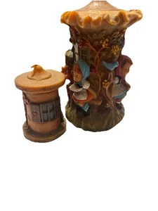 2Vintage GUNTER KERZEN Family Dutch Boys & Girls Carved GERMAN Candle Hand Made - Picture 1 of 13