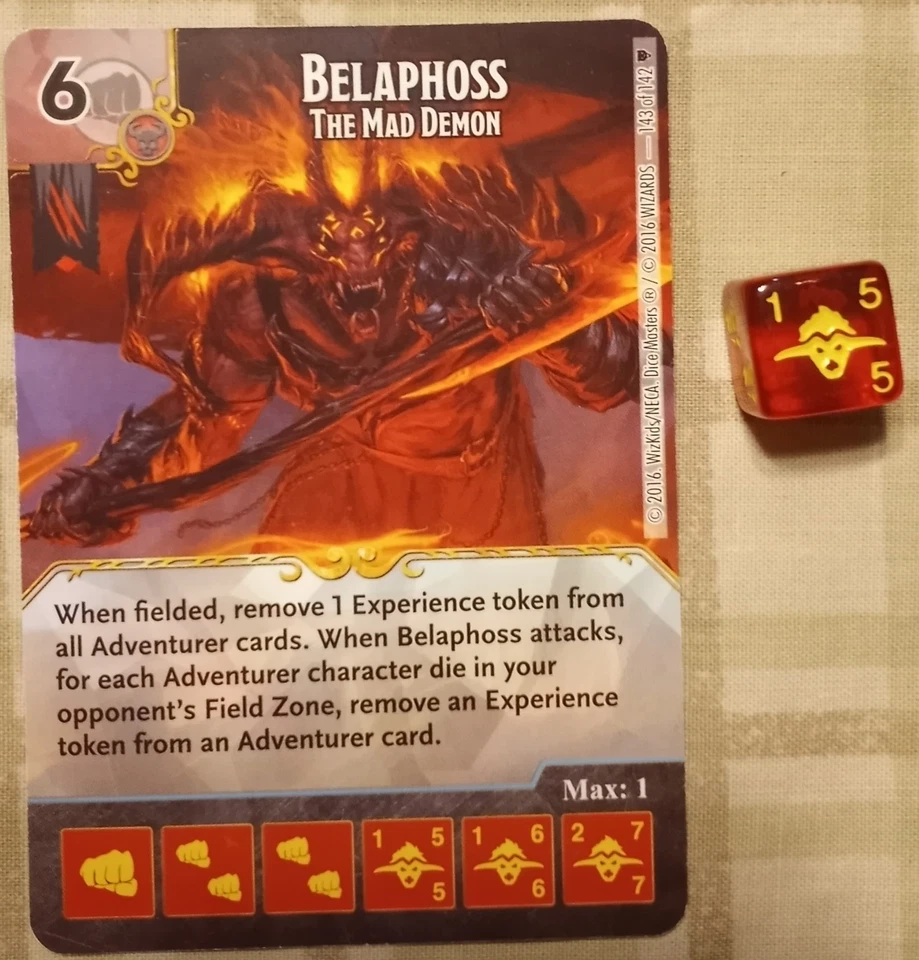 Dice Masters - Belaphoss - The Mad Demon - buy a box promo - Faerun Under Siege - Изображение 1 из 1
