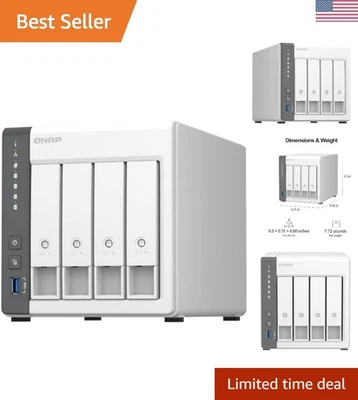 NAS sin disco de 4 bahías con procesador ARM de cuatro núcleos: optimiza tu almacenamiento multimedia Foto 1 de 4