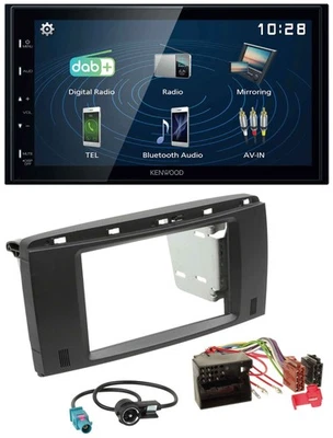 Kenwood 2DIN Bluetooth MP3 USB DAB Autoradio für Mercedes R-Klasse 2006-2012 - Bild 1 von 4