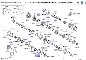 NEW GENUINE TOYOTA TRANSMISSION HUB SLEEVE 33395-42012 - Picture 1 of 2
