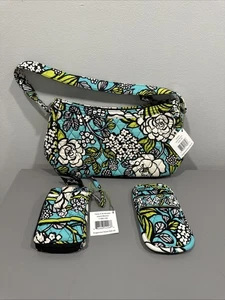 Custodia da polso e occhiali Vera Bradley Island Blooms Cassidy nuova con etichette - Foto 1 di 14