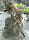 Schaubach Kunst  Porcelain Figurine Ballerina Lacing Shoe 1318/2