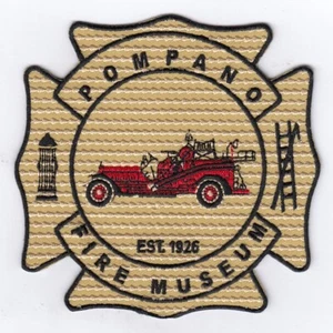 Florida Pompano Beach Fire Dept Museum Patch - Picture 1 of 1