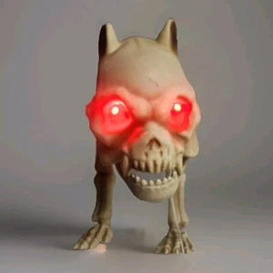 PAC The Dog Skeleton 20" Plastic Halloween Decoration GLOW eyes MOTION growl - Picture 1 of 9
