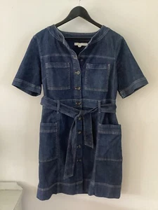 Ladies Boden Blue Denim Dress, UK Size 12R, Good Condition - Picture 1 of 6