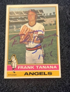 FRANK TANANA AUTOGRAPHED 1976 TOPPS BASEBALL CARD W/COA - Picture 1 of 1