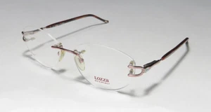 LOZZA VL1435 A15 RANDLOSE KATZENAUGEN FORM KRISTALLE AUF TEMPELN ITALIENISCHE BRILLE - Bild 1 von 11