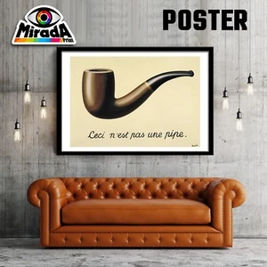 POSTER Magritte Ceci n'est pas una pipe pipa fumo tabacco arte QUALITY GRAPHICS - Imagen 1 de 1