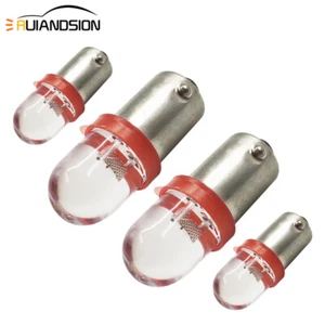 4pcs BA9S T4W F5 LED DC 12V Car Interior Warning Light Side Marker Bulb Lamp Red - Foto 1 di 7