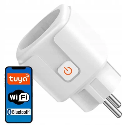 WiFi SMART STECKDOSE WIFI INTELLIGENTE 16A PLUG SCHALTER ENERGIEMESSUNG TUYA - Bild 1 von 4