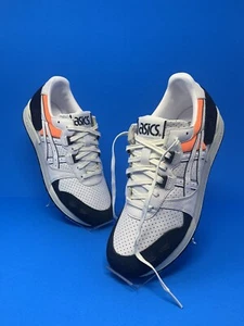NEW Asics Gel Lyte Tiger H80NK-0190 White Black Orange Shoes Mens 9 - Picture 1 of 12