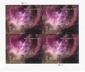 US Star Cluster Priority Mail Express Stamp Sheet of 4 x $31.40 = $125.60 - Picture 1 of 2