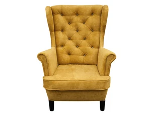 Ohrensessel Sessel Giallo Polstersessel Skandinavisch Gewebe Gelb Grau Andere 14 - Bild 1 von 4