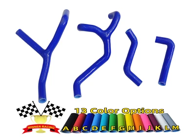 Mangueras de radiador de silicona azul para HUSQVARNA TC510/TE510/TX510 1987-1988 Foto 1 de 4