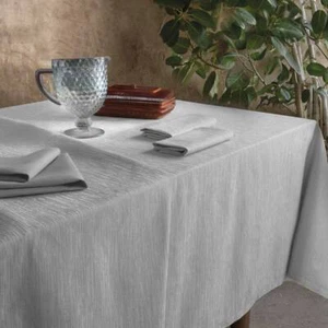 VALLESUSA jacquard cotton tableware Lia oyster - Picture 1 of 1