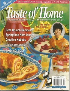 VINTAGE TASTE OF HOME APRIL/MAY 2001 COOKING MAGAZINE RECIPES MAGAZINE - Picture 1 of 1