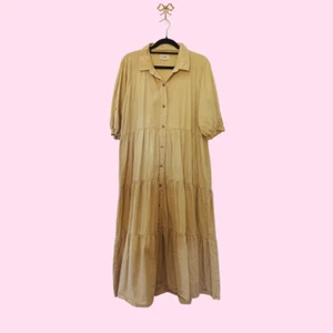 ROWIE The Label Women's Cotton Tiered Midi Dress Size Large UNICORN - Picture 1 of 6