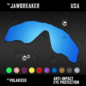 Anti Scratch Polarized Replacement Lenses for-Oakley Jawbreaker OO9290 Opt - Picture 1 of 8