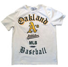 Ancien T-shirt anglais Oakland Athletics Pro Standard Cream Cooperstown Collection 
