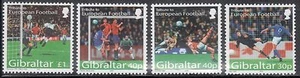 Gibraltar 971-4 European Soccer Mint NH - Picture 1 of 1