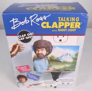 Bob Ross Talking Clapper with Night Light New - Picture 1 of 5
