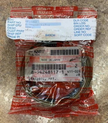 Sello de rueda GENUIN ISUZU pieza eje delantero #8-94248-117-1 envío gratuito D12* Foto 1 de 3