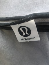Lululemon eQua Plus Mat Standard Towel Grey With Black Trim