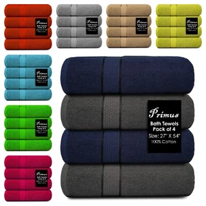 4 X Jumbo Bath Towels 100% Egyptian Cotton Large Bath Sheets Luxury Soft Towels - Picture 1 of 112