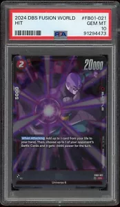 Hit 2024 DBS Dragon Ball Super Fusion World #FB01-021 PSA 10 - Picture 1 of 2