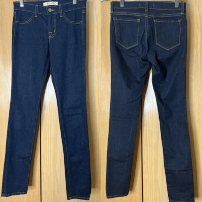 Pantalones de mezclilla ajustados súper ajustados de lavado oscuro sin estrellas marca J para niñas talla 14 Foto 1 de 4