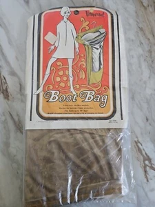 Vintage Vinyl Travel Boot Bag 60's-70's Hanging Bag Made In USA 1969 - Picture 1 of 7