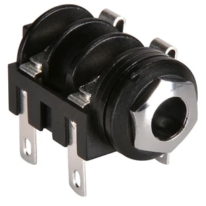 5 x Neutrik NMJ4HC-S 1/4" mono jack, switched, with chrome ferrule - Picture 1 of 3